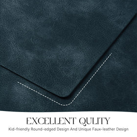 MOSAYT navy placemats on dining setup elevate decor.