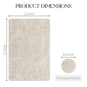 MOSAYT rollable storage placemats beige easy to store.