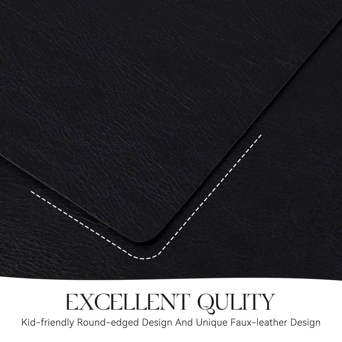 MOSAYT placemats suit indoor and outdoor dining for versatile use.