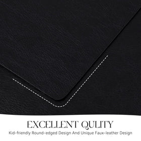 MOSAYT placemats suit indoor and outdoor dining for versatile use.