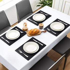 MOSAYT placemats offer easy wipe-clean cleanup after spills.