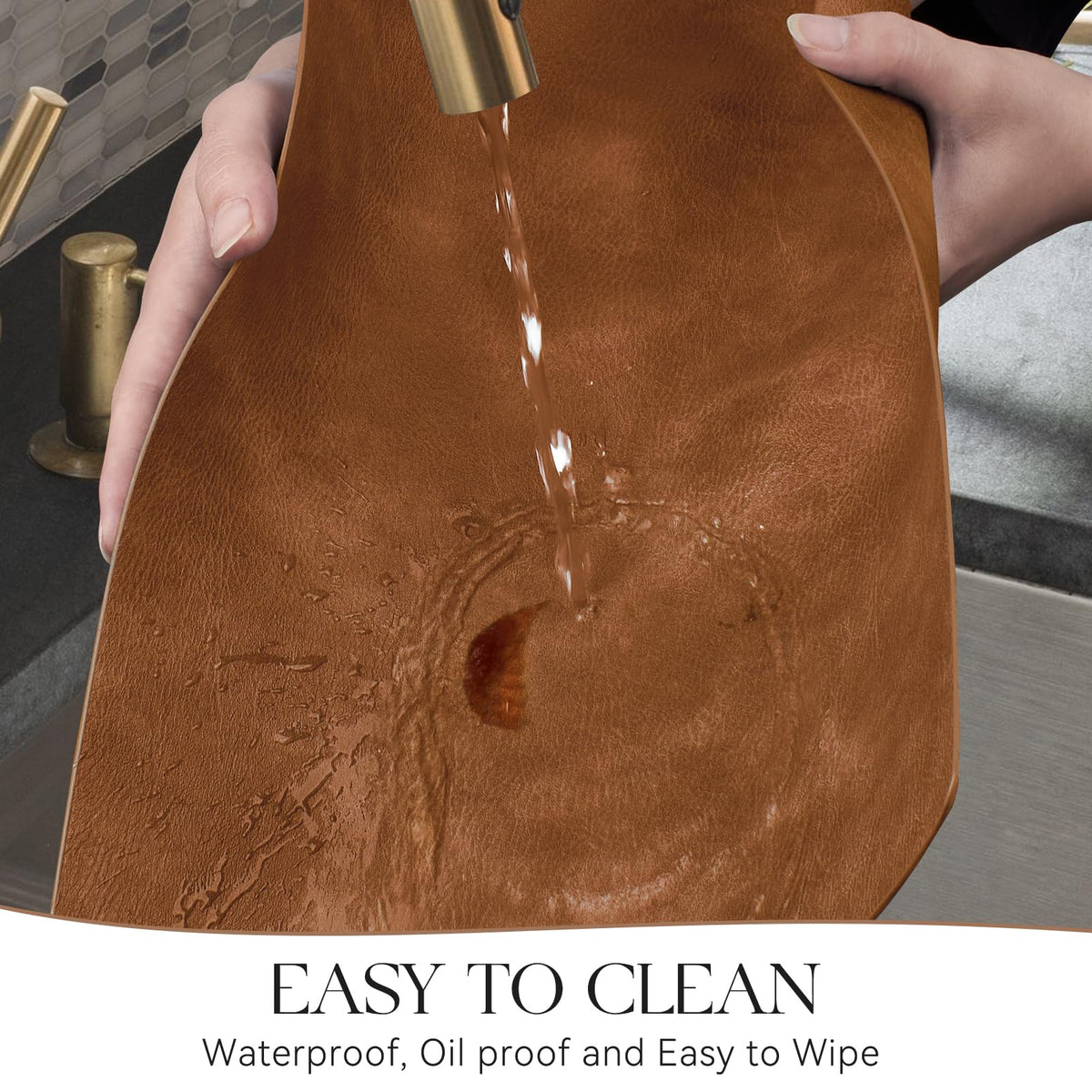MOSAYT placemats show 2mm thickness for sturdy surface protection.