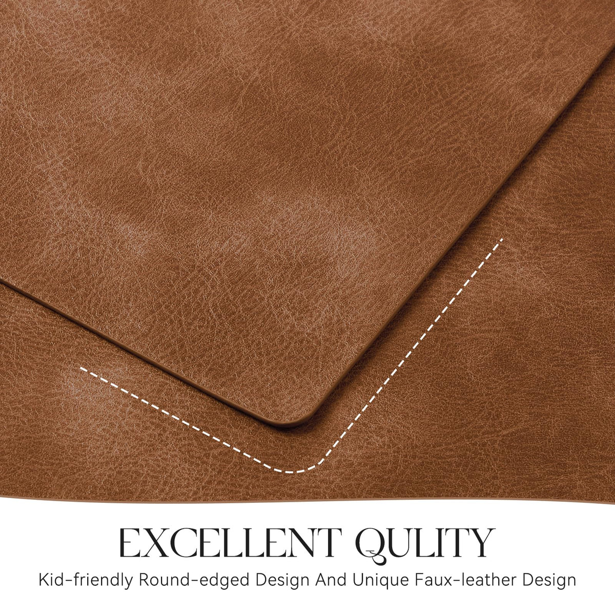 MOSAYT vinyl placemats highlight reversible design for versatile styling.
