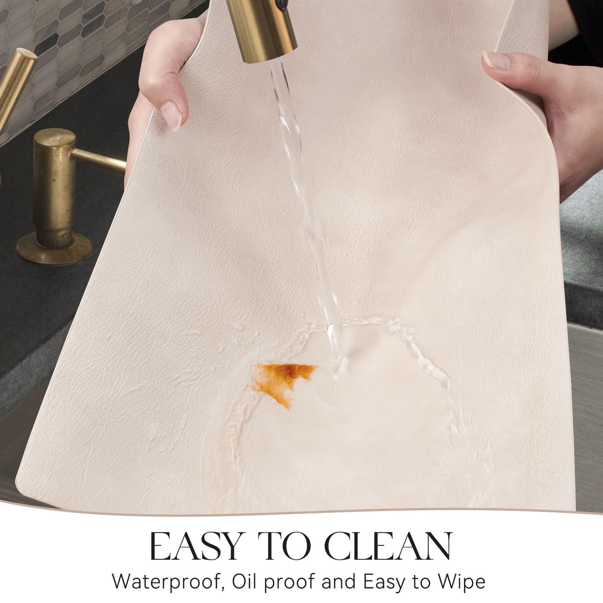 MOSAYT waterproof placemats simplify cleanup after meals