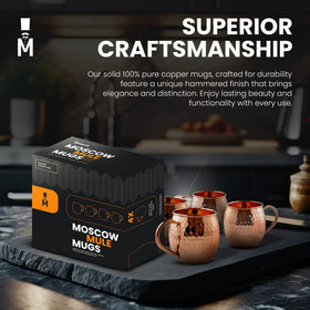 Moscow-Mix pure copper 16 oz mug with durable finish.