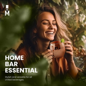 Moscow-Mix elegant copper mugs ideal for stylish gatherings.