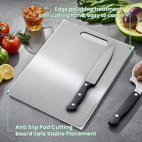 MOSDOOK soft, knife-friendly surface preserves blade sharpness during chopping.