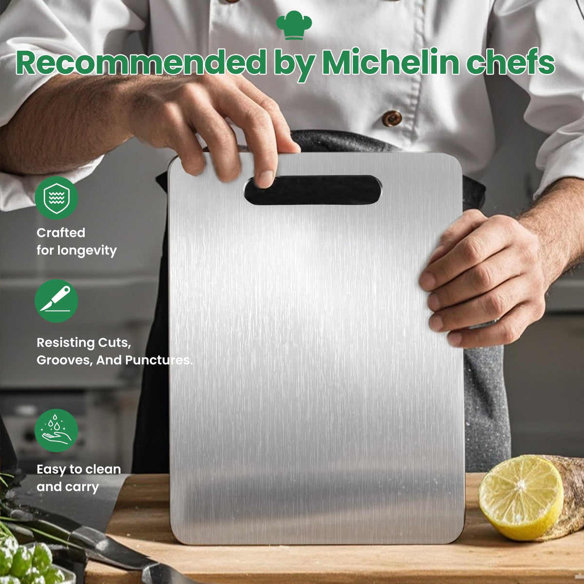 MOSDOOK large 15x11 inch board suited for meats, fruits, and vegetables.