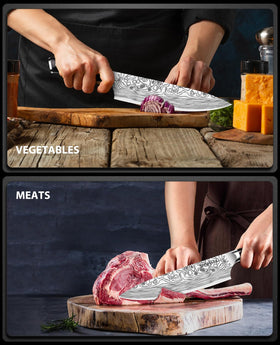 MOSFiATA 8in chef knife gift box presentation ideal gift for cooks.