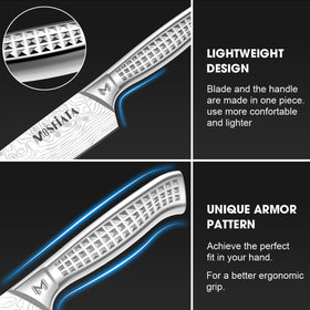 MOSFiATA 8-inch bread knife for even, effortless slices.