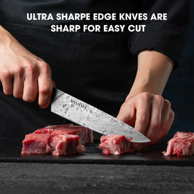 MOSFiATA 8-inch carving knife perfect for roast slicing.