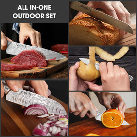 MOSFiATA 5-inch utility knife handles daily kitchen tasks.