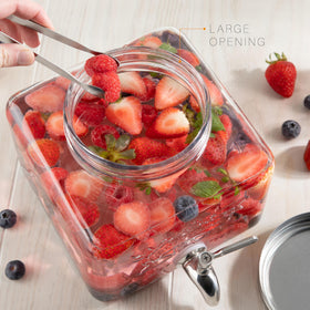 MosJos heavy-duty glass dispenser suitable for indoor or outdoor use.