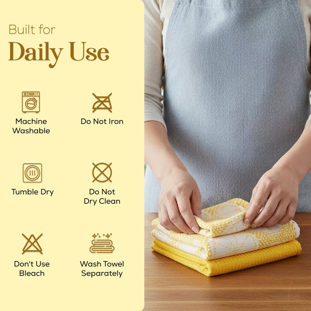 MosJos 18x28 inch towel ideal for drying hands, dishes, or light cleanup