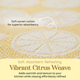 MosJos set of four towels enhances kitchen prep with soft cotton feel and high absorbency