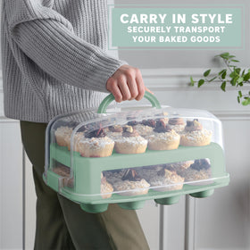 MosJos lid-on display demonstrates quick coverage for transport and presentation.