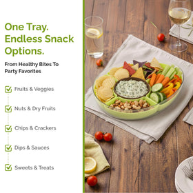 MosJos picnic or entertaining tray displaying fruits, veggies, and cheeses