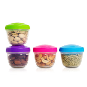 Compact MosJos cups fit easily in lunch boxes for on-the-go