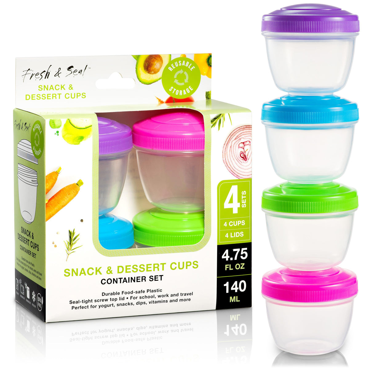 MosJos snack cups ideal for yogurt, sauces, and salads