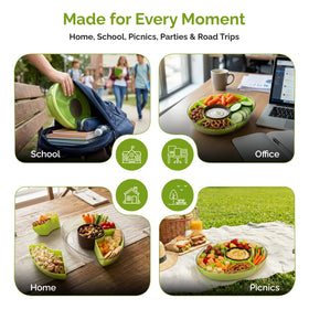 MosJos travel snack tray, lightweight and easy to carry on trips