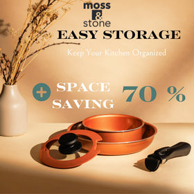 Moss & Stone durable thick aluminum for even heat.