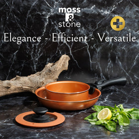 Moss & Stone non-toxic, PTFE and PFOA-free coating.