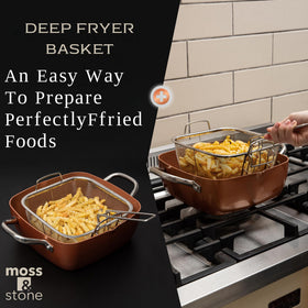 Moss & Stone oven-safe pan without lid for finishing dishes.