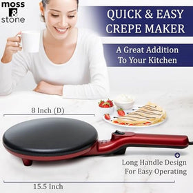 Moss and Stone nonstick coating ensures quick release and easy cleanup.