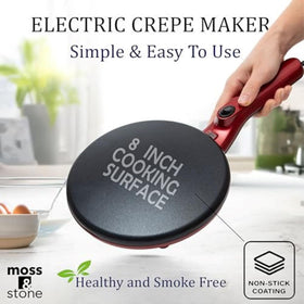 Moss and Stone on-off switch highlights easy temperature control for recipes.