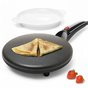 Moss & Stone electric crepe maker with 8-inch pan for quick breakfasts