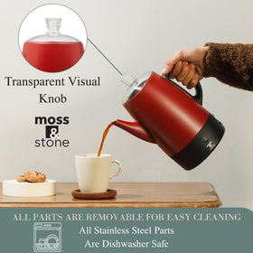 Moss & Stone electric percolator indicator light signals readiness