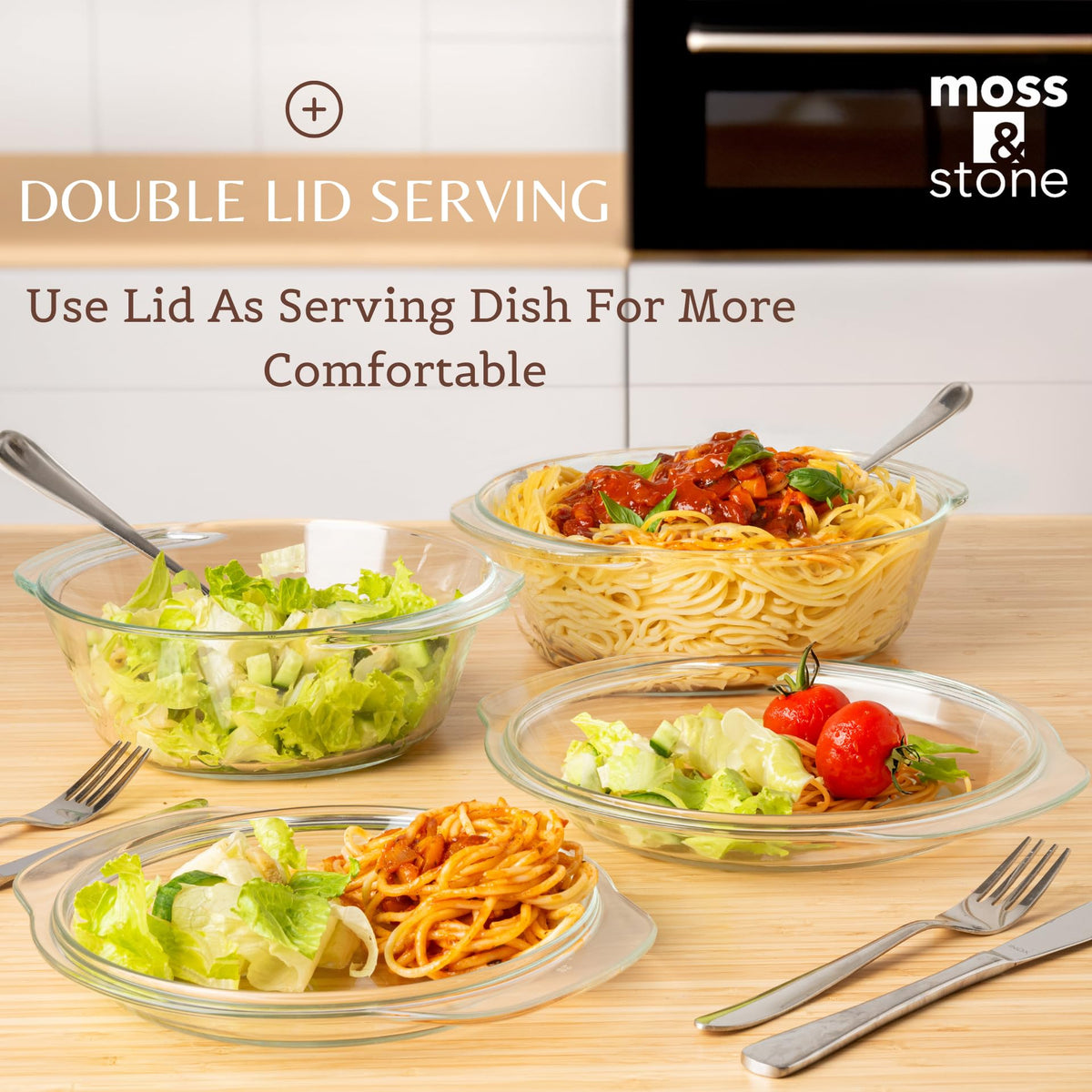 Moss & Stone ergonomic handles provide a comfortable, safe grip during transfer.