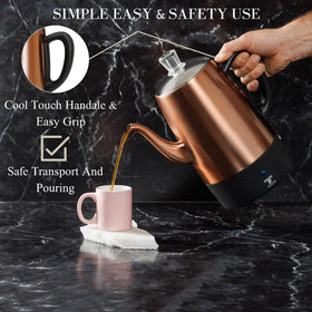 Moss & Stone coffee pot for home or office use