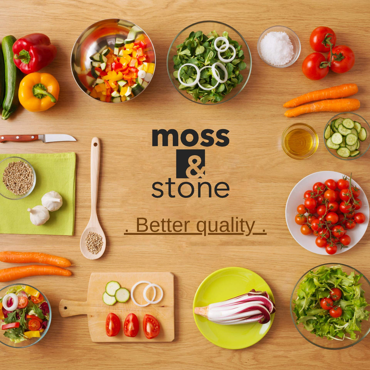 Moss and Stone kitchen organization solution for easy meal prep