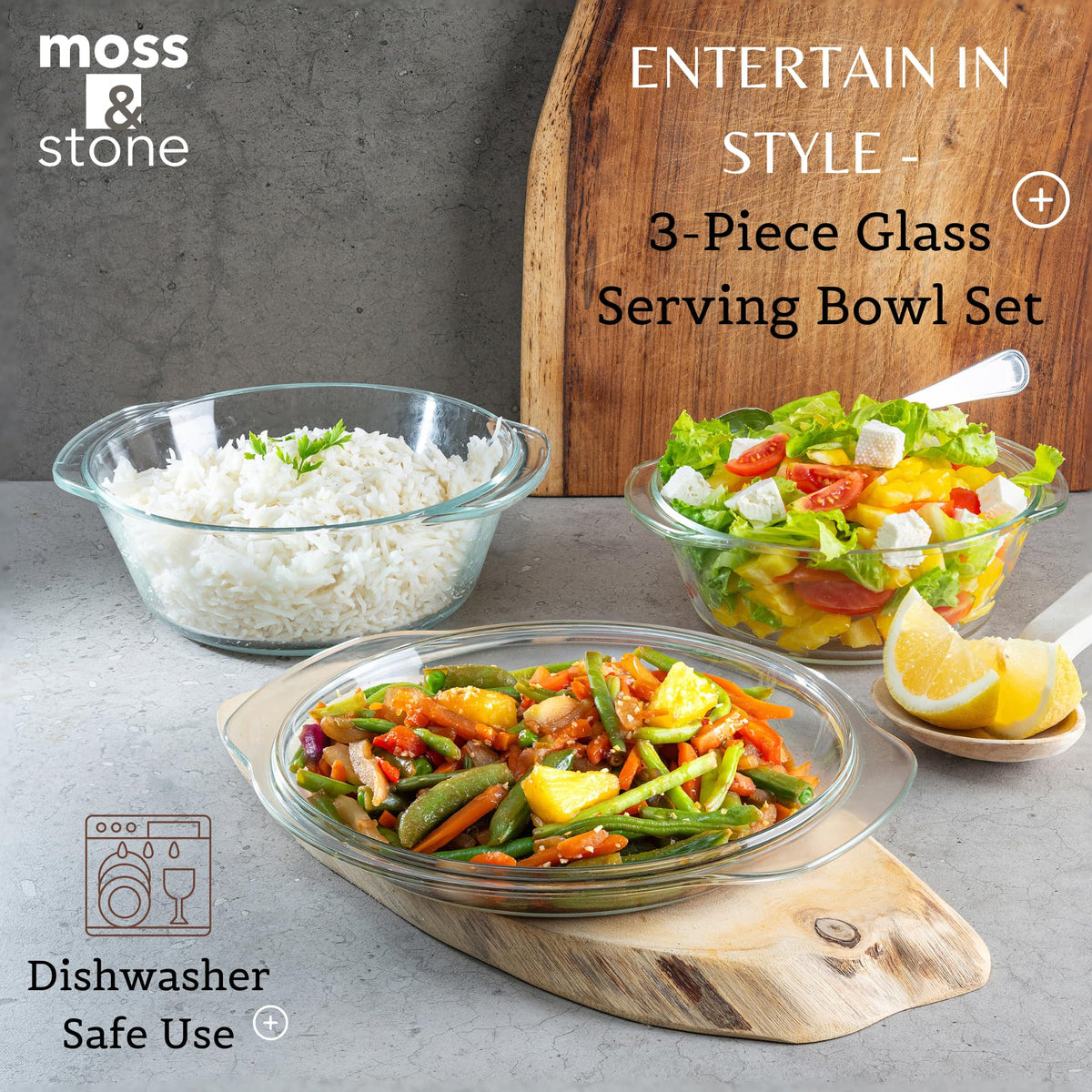 Moss & Stone one-qt casserole dish with lid ideal for single portions and meals.