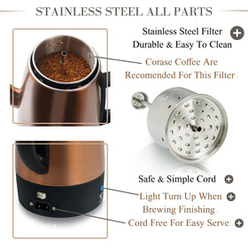 Moss & Stone stainless steel percolator for durable daily use