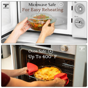Moss & Stone transparent sides let you monitor browning and progress easily.
