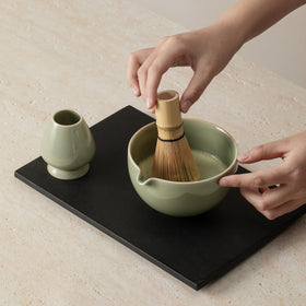 Mossen matcha tea scoop: convenient portions for accurate preparation.