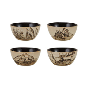 Mossy Oak beige reactive glaze closeup; highlights rustic, nature-inspired charm.