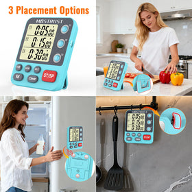 MOSTRUST Digital Dual Timer includes batteries for immediate use.