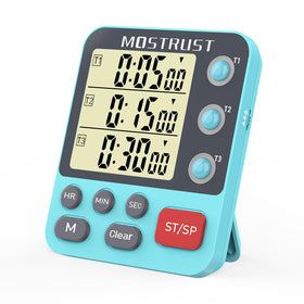 MOSTRUST Digital Dual Timer front display for easy cooking timing.