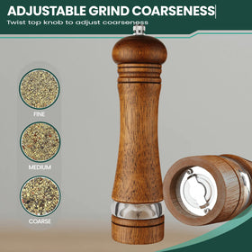 Mosuniro ceramic grinding core resists flavor transfer for fresher seasoning.