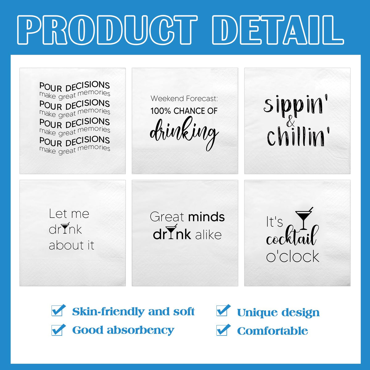 MotiMind 2-ply napkins offer durable, skin-friendly performance for busy gatherings