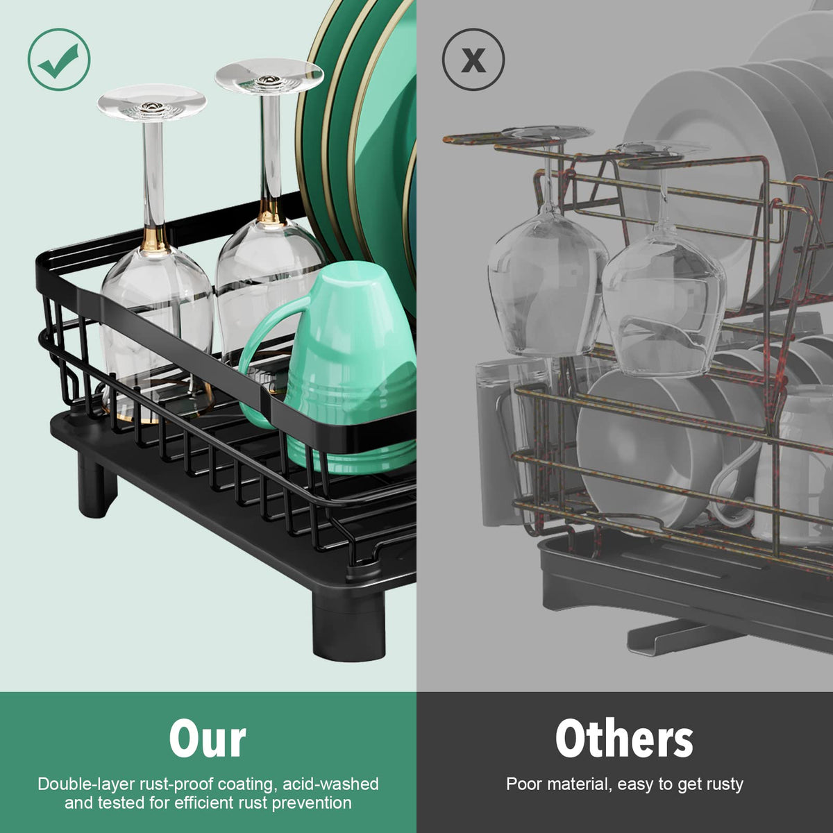 MOUKABAL water drainage optimization reduces countertop moisture