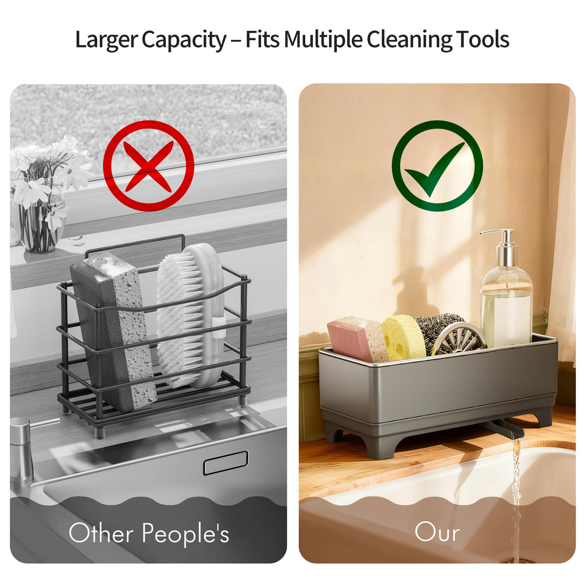 MOUKABAL sponge holder features stable base for no-drift use