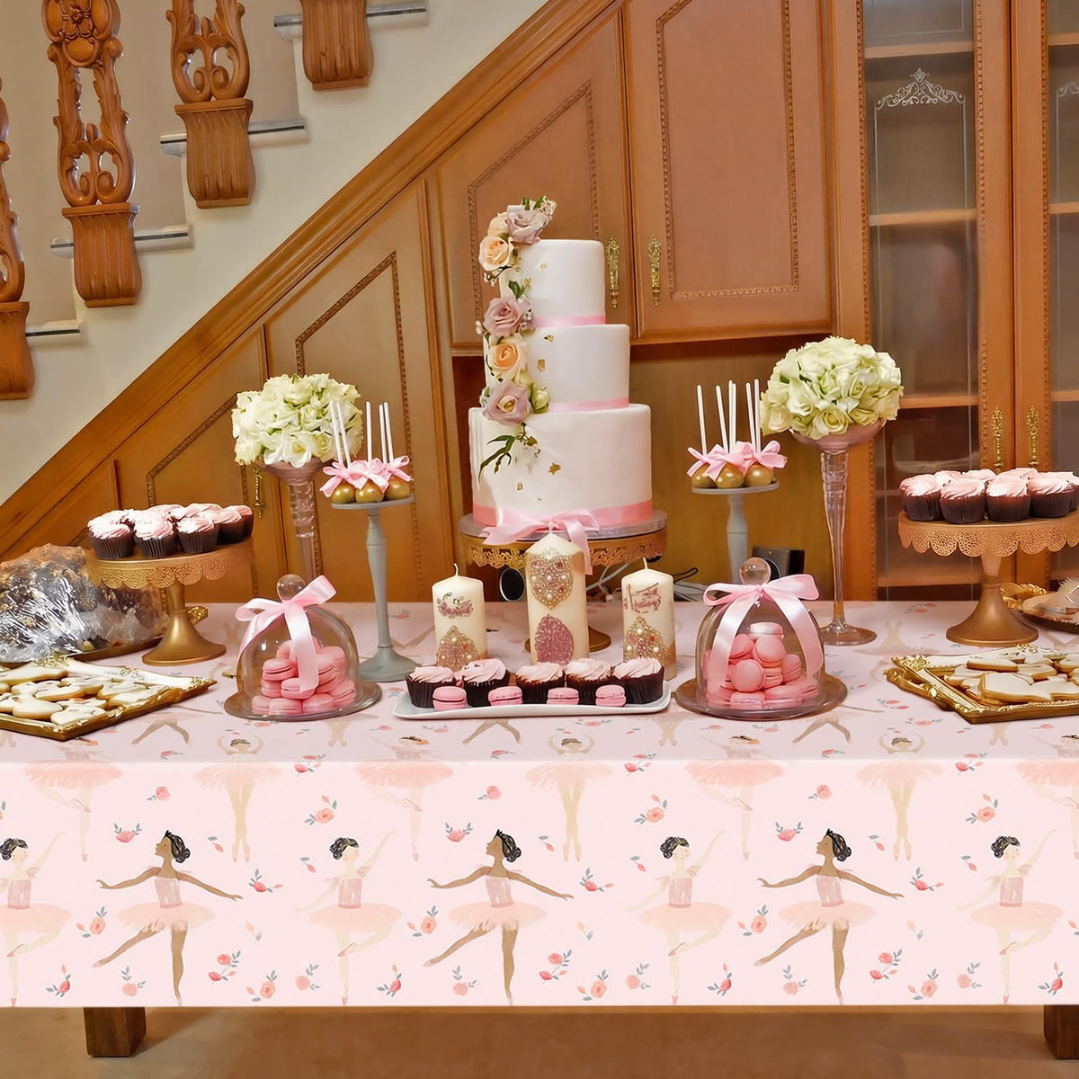 Moukeren ballet-themed party decor detail enhances theme coordination