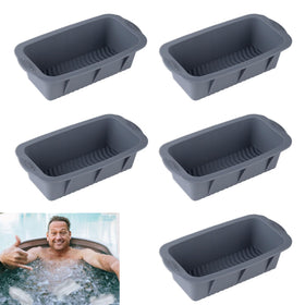 Mouwaii 5Pcs extra-large ice block mold for long-lasting ice blocks in baths.