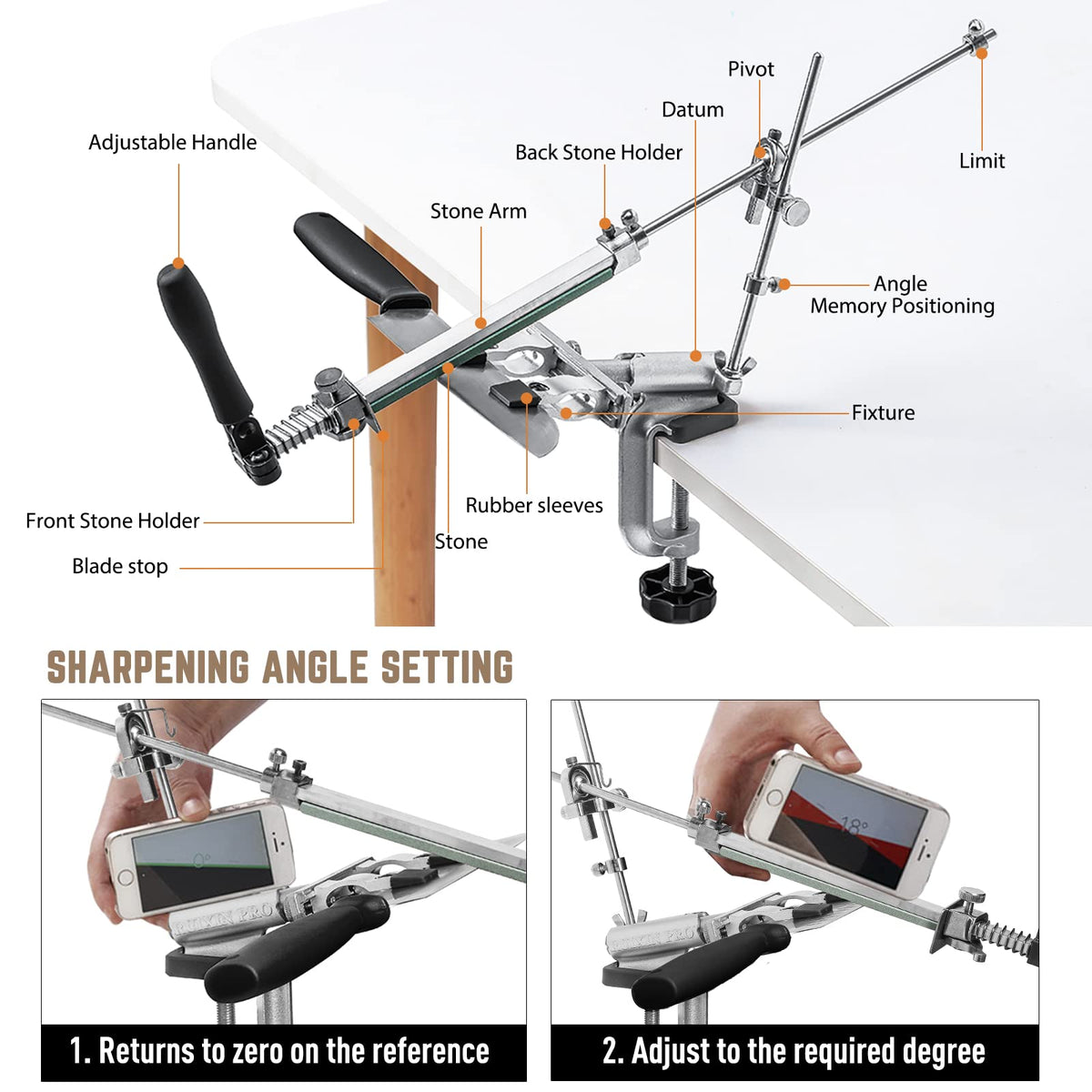 Moviron RX-009 versatile kit sharpens kitchen serrated and outdoor blades