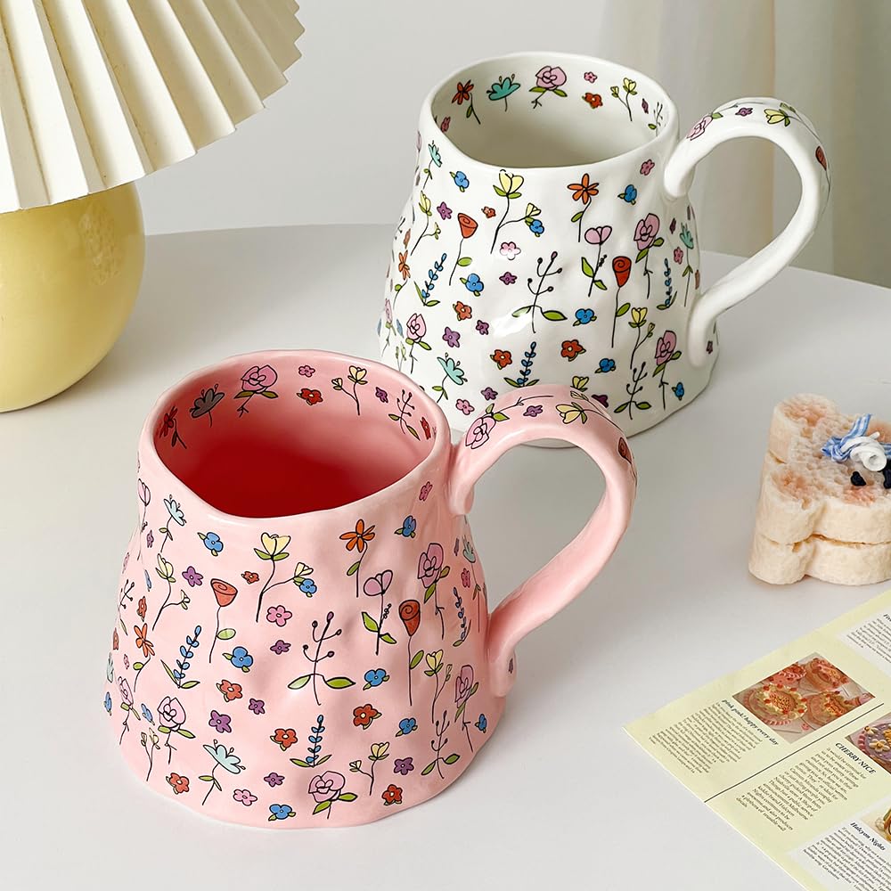 Movlen gift mug for Women’s Day with pretty design and generous capacity
