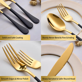 Moxinox service-for-4 flatware ideal for small gatherings